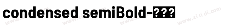 condensed semiBold字体转换